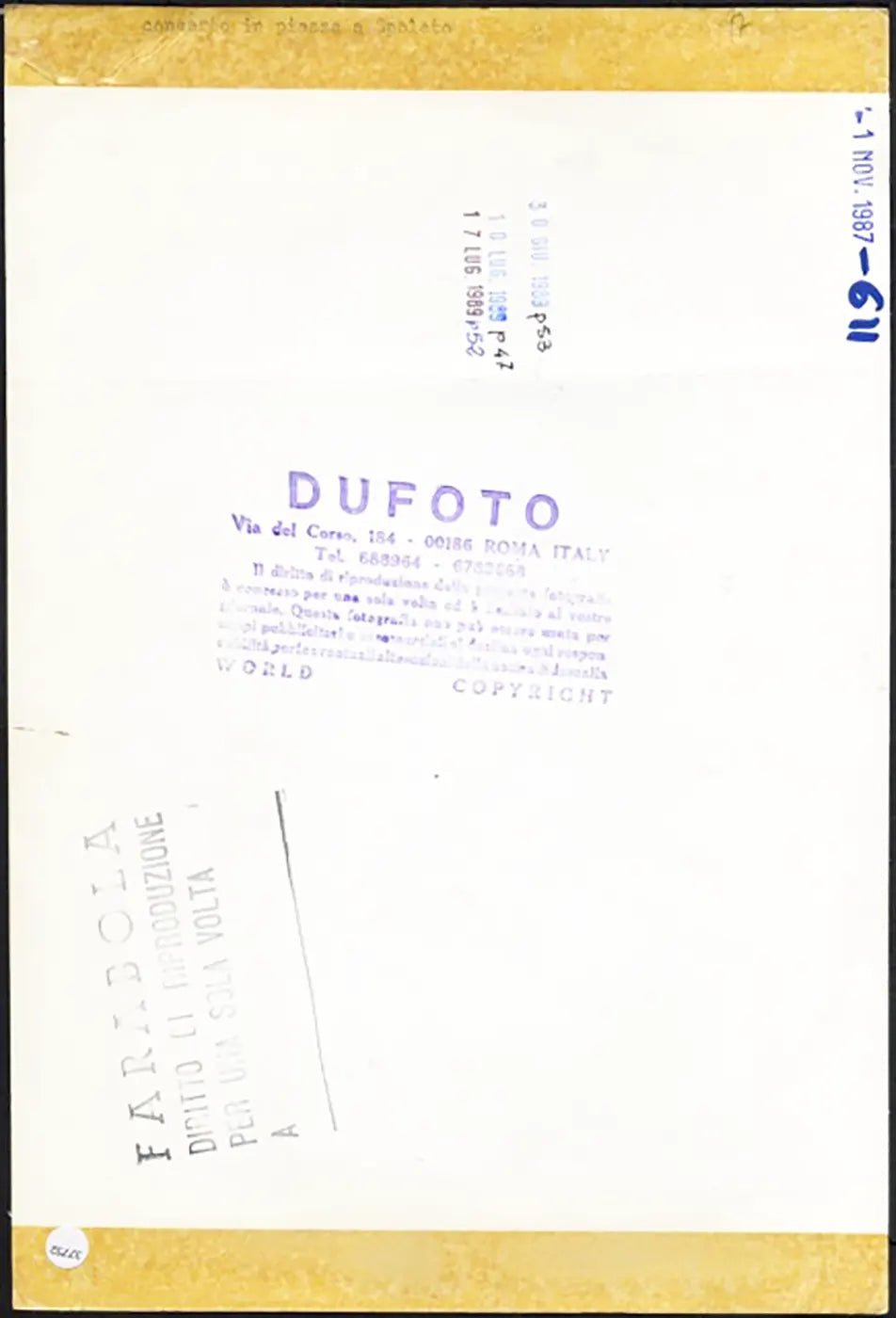 Concerto in piazza a Spoleto 1987 Ft 37752 - Stampa 20x30 cm - Farabola Stampa ai sali d'argento