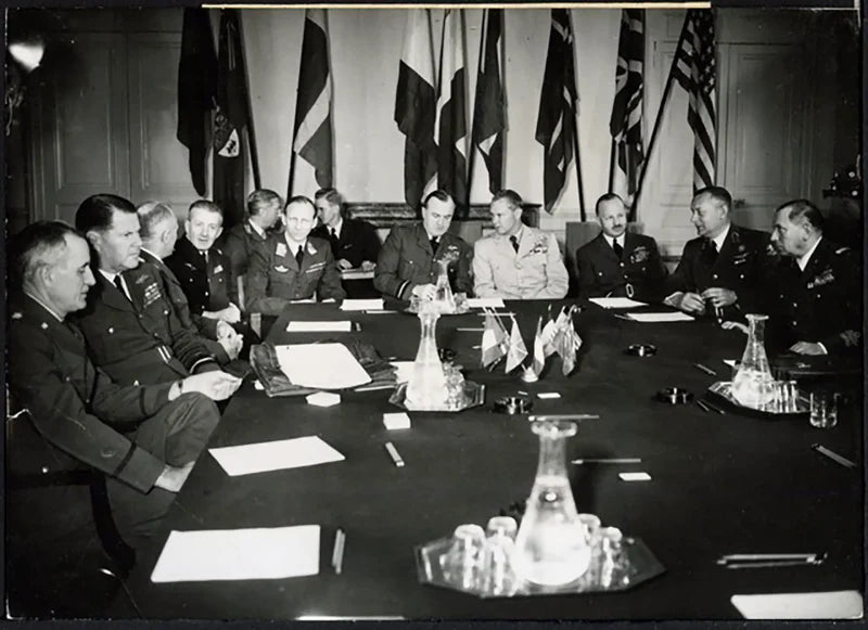 Conferenza Capi di Stato Maggiore Alleati 1951 Ft 37696 - Stampa 18x13 cm - Farabola Stampa ai sali d'argento