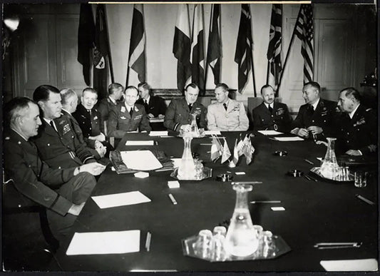 Conferenza Capi di Stato Maggiore Alleati 1951 Ft 37696 - Stampa 18x13 cm - Farabola Stampa ai sali d'argento