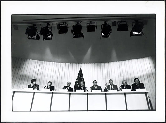 Conferenza Cee - Usa sul lavoro 1990 Ft 37177 - Stampa 24x18 cm - Farabola Stampa ai sali d'argento