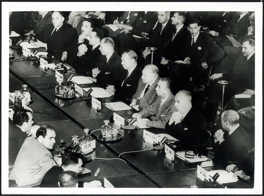 Conferenza contro attacchi a sorpresa 1958 Ft 37966 - Stampa 24x18 cm - Farabola Stampa ai sali d'argento (anni 90)