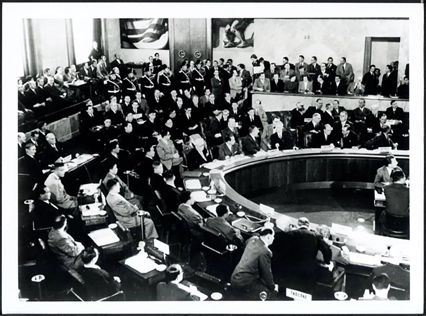 Conferenza di Ginevra 1954 Ft 37778 - Stampa 24x18 cm - Farabola Stampa ai sali d'argento (anni 90)
