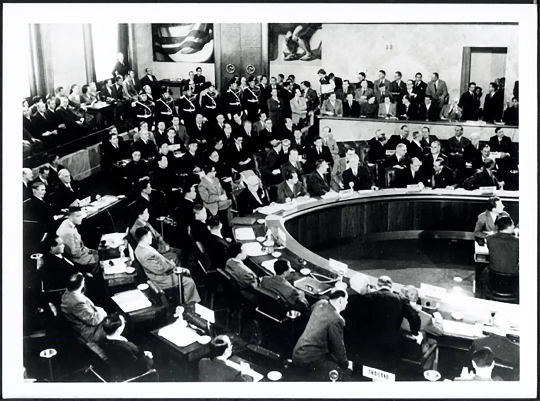 Conferenza di Ginevra 1954 Ft 37778 - Stampa 24x18 cm - Farabola Stampa ai sali d'argento (anni 90)