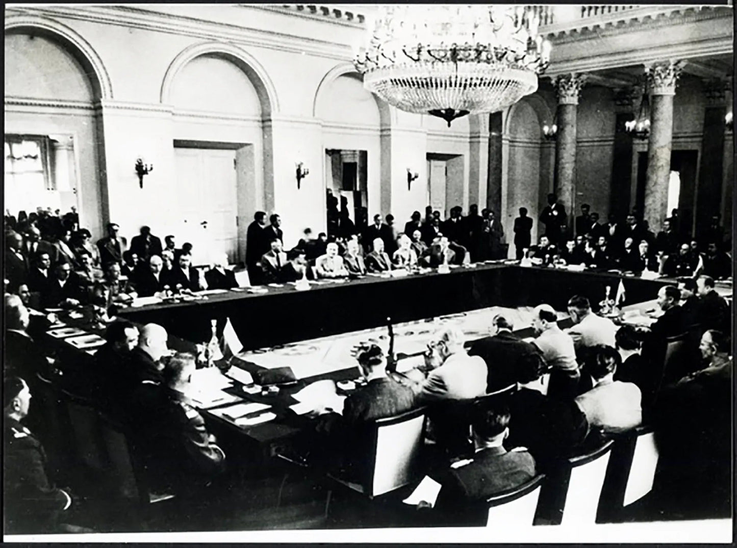 Conferenza di Varsavia 1955 Ft 37770 - Stampa 24x18 cm - Farabola Stampa ai sali d'argento (anni 90)