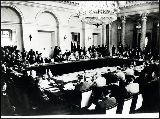 Conferenza di Varsavia 1955 Ft 37770 - Stampa 24x18 cm - Farabola Stampa ai sali d'argento (anni 90)