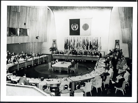 Conferenza FAO a Tokyo 1958 Ft 37972 - Stampa 24x18 cm - Farabola Stampa ai sali d'argento (anni 90)