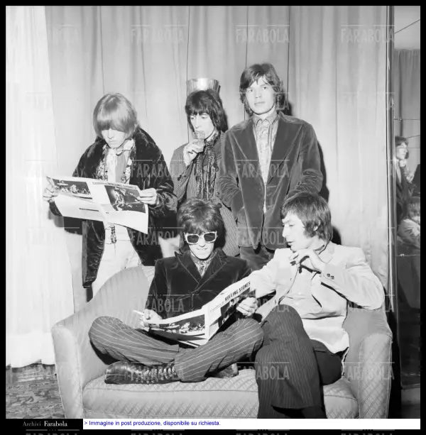Conferenza stampa dei Rolling Stones, Milano, 1967 - Farabola Immagine digitale