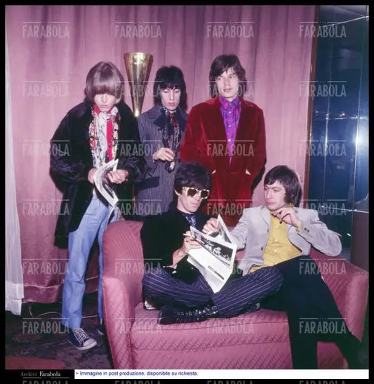 Conferenza stampa dei Rolling Stones, Milano, 1967 - Farabola Immagine digitale