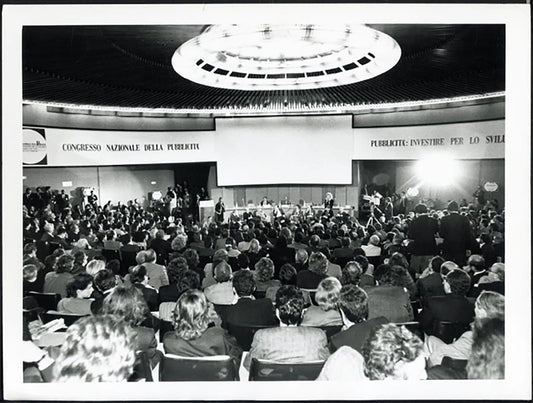 Congresso della Pubblicità anni 80 Ft 37806 - Stampa 24x18 cm - Farabola Stampa ai sali d'argento