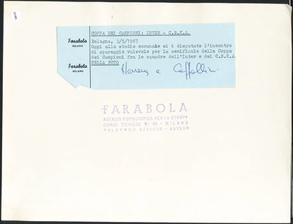 Coppa dei Campioni Inter vs CSKA 1967 Ft 38105 - Stampa 21x27 cm - Farabola Stampa ai sali d'argento