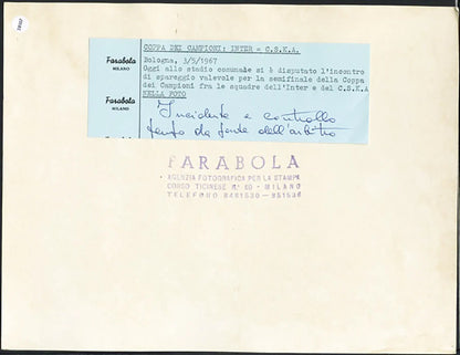 Coppa dei Campioni Inter vs CSKA 1967 Ft 38107 - Farabola Stampa ai sali d'argento
