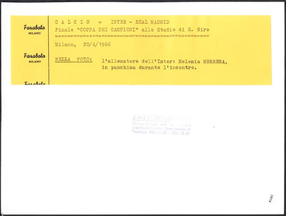 Coppa dei Campioni Inter vs Real Madrid 1966 Ft 38114 - Stampa 24x18 cm - Farabola Stampa ai sali d'argento