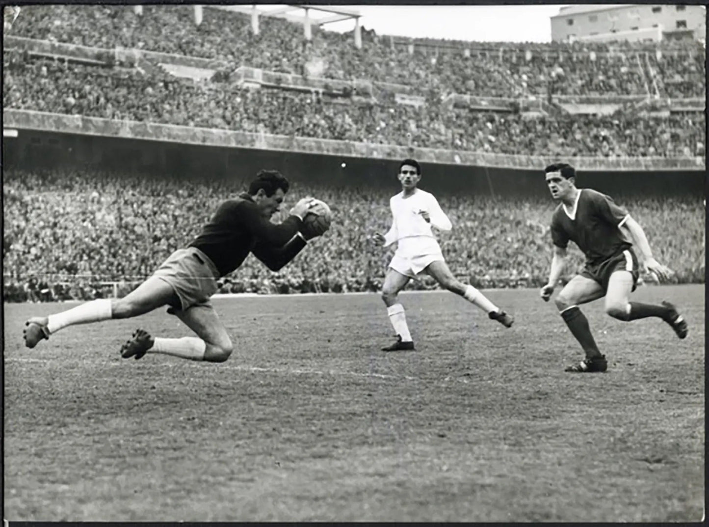 Coppa dei Campioni Real Madrid - Manchester Ud 1957 Ft 38103 - Stampa 18x13 cm - Farabola Stampa ai sali d'argento