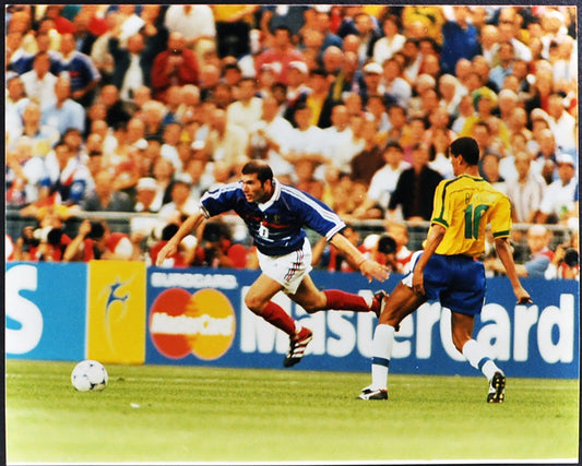 Coppa del Mondo 1998 Zidane e Rivaldo Ft 2738 - Stampa 20x25 cm - Farabola Stampa ai sali d'argento