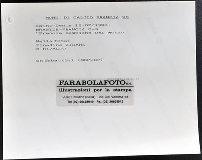 Coppa del Mondo 1998 Zidane e Rivaldo Ft 2738 - Stampa 20x25 cm - Farabola Stampa ai sali d'argento