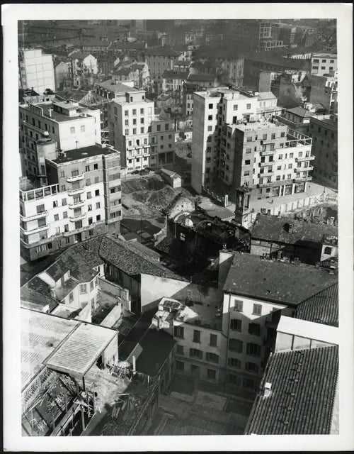 Corso Genova Milano 1951 Ft 35930 - Stampa 24x30 cm - Farabola Stampa ai sali d'argento (anni 90)