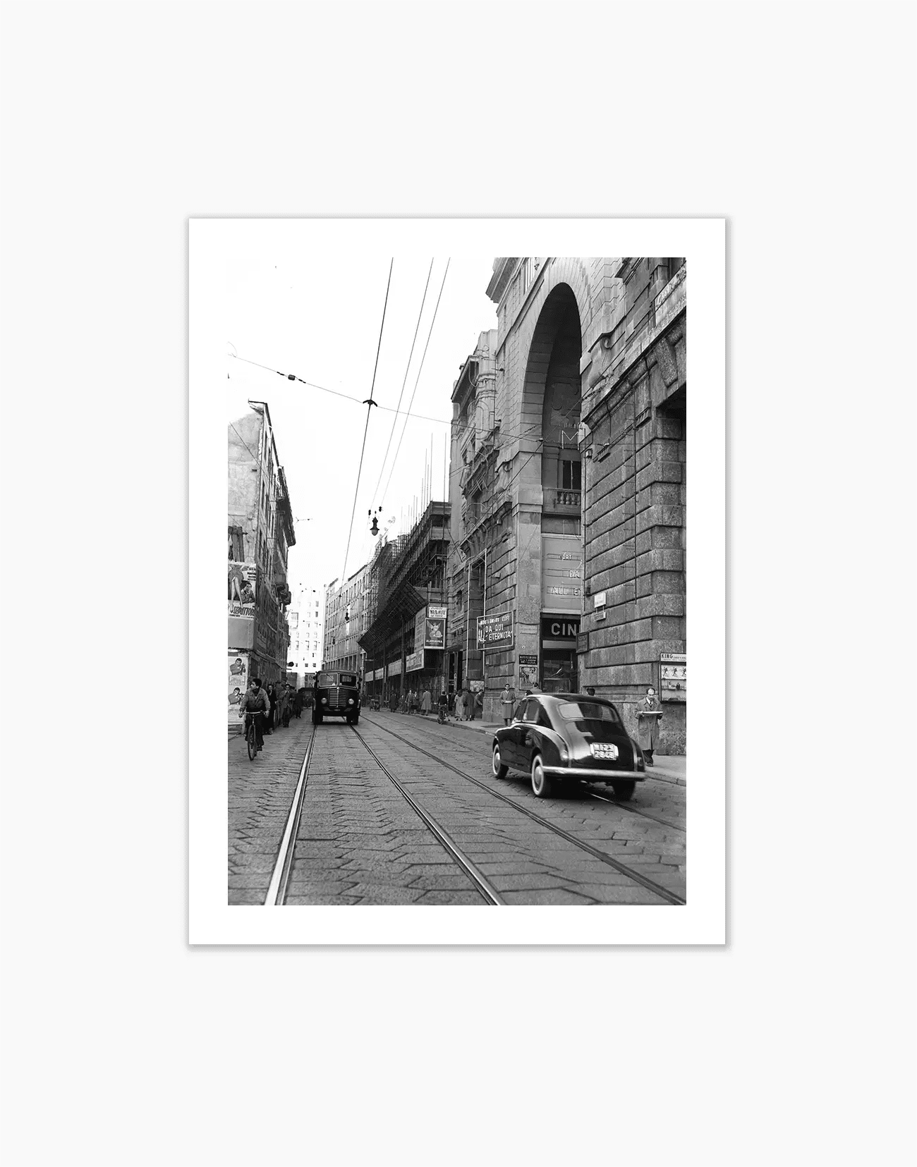 Corso Vittorio Emanuele, Milano 1954 - Farabola WhiteWall App Product