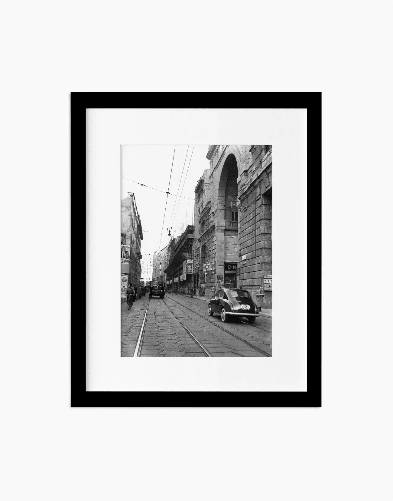 Corso Vittorio Emanuele, Milano 1954 - Farabola WhiteWall App Product