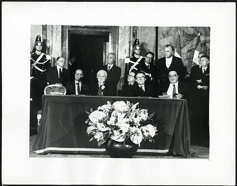 Cossiga, Andreotti e De Michelis anni 90 Ft 4989 - Stampa 20x30 cm - Farabola Stampa ai sali d'argento