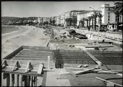 Costruzione de La Croisette Cannes 1962 Ft 35992 - Stampa 18x13 cm - Farabola Stampa ai sali d'argento