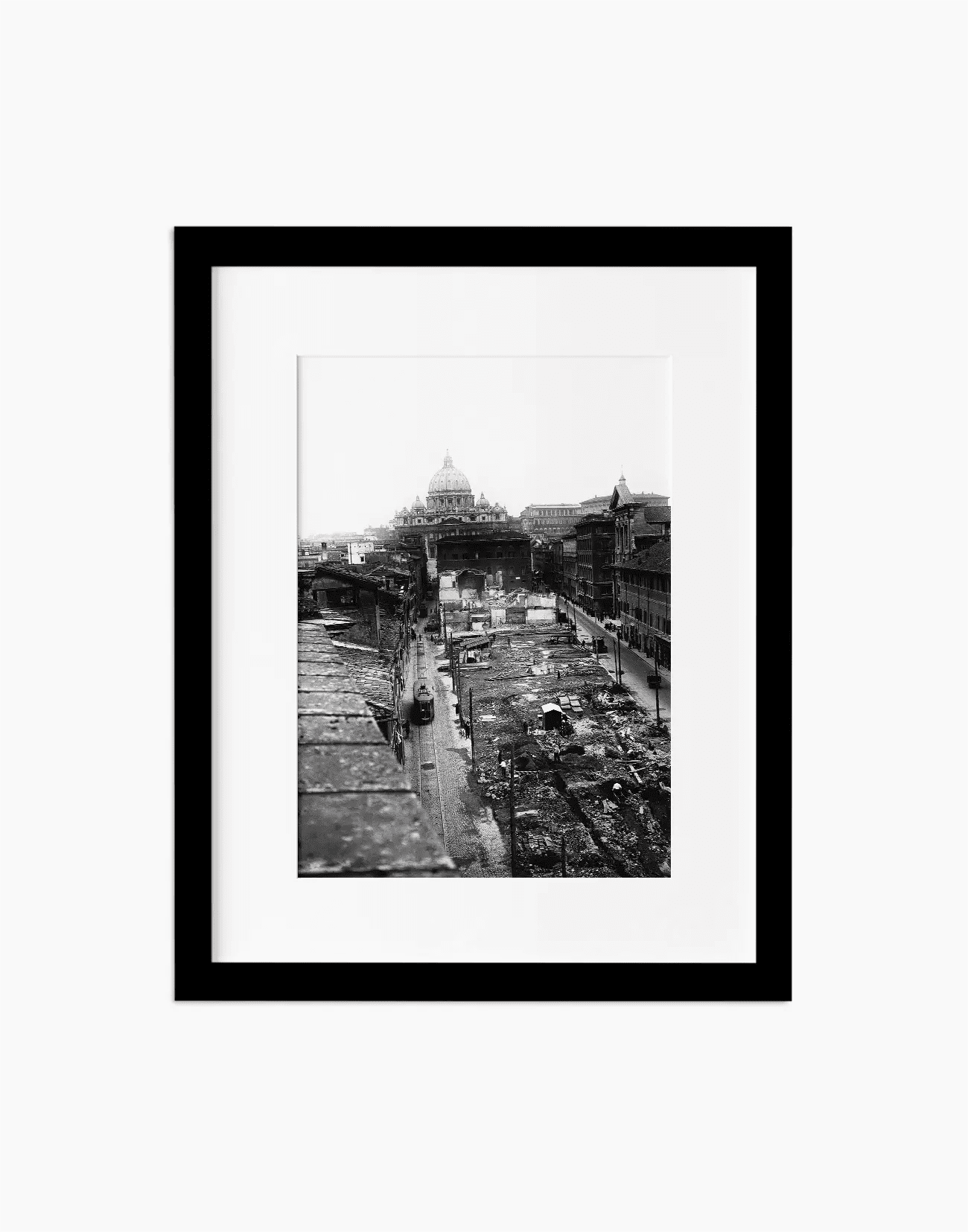 Costruzione di via della Conciliazione, Roma 1937 - Farabola WhiteWall App Product