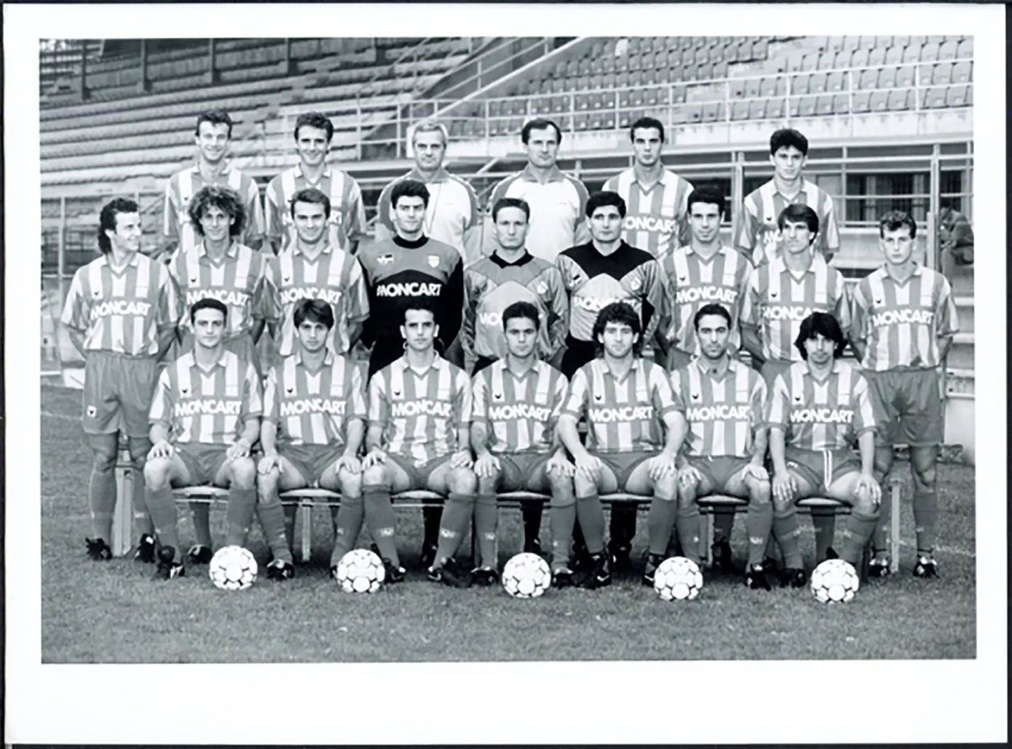Cremonese Formazione 1992 - 1993 Ft 5390 - Stampa 24x18 cm - Farabola Stampa ai sali d'argento