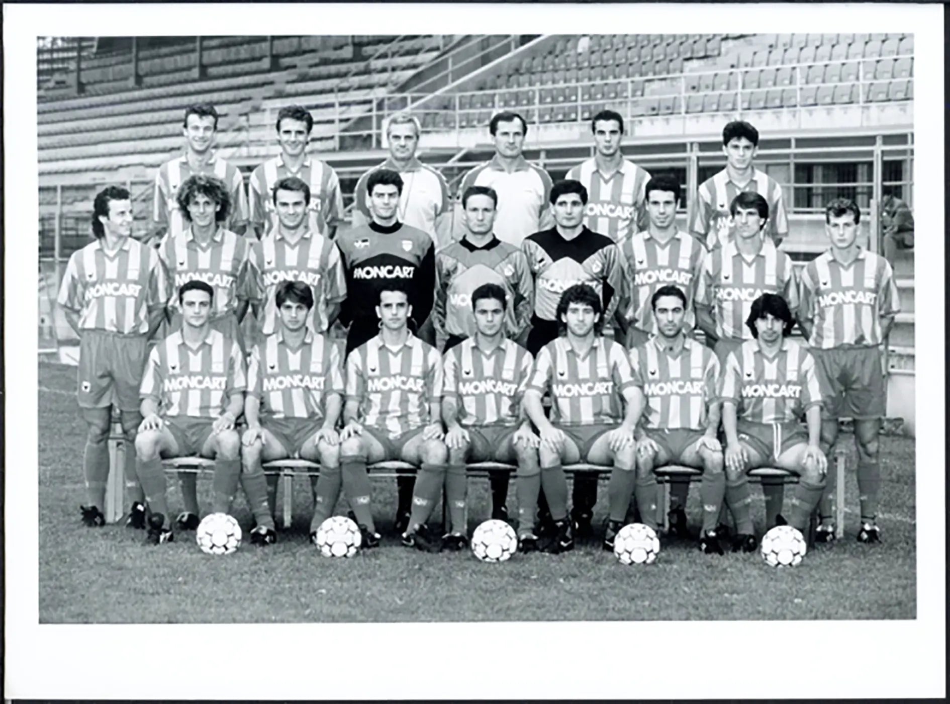 Cremonese Formazione 1992 - 1993 Ft 5390 - Stampa 24x18 cm - Farabola Stampa ai sali d'argento