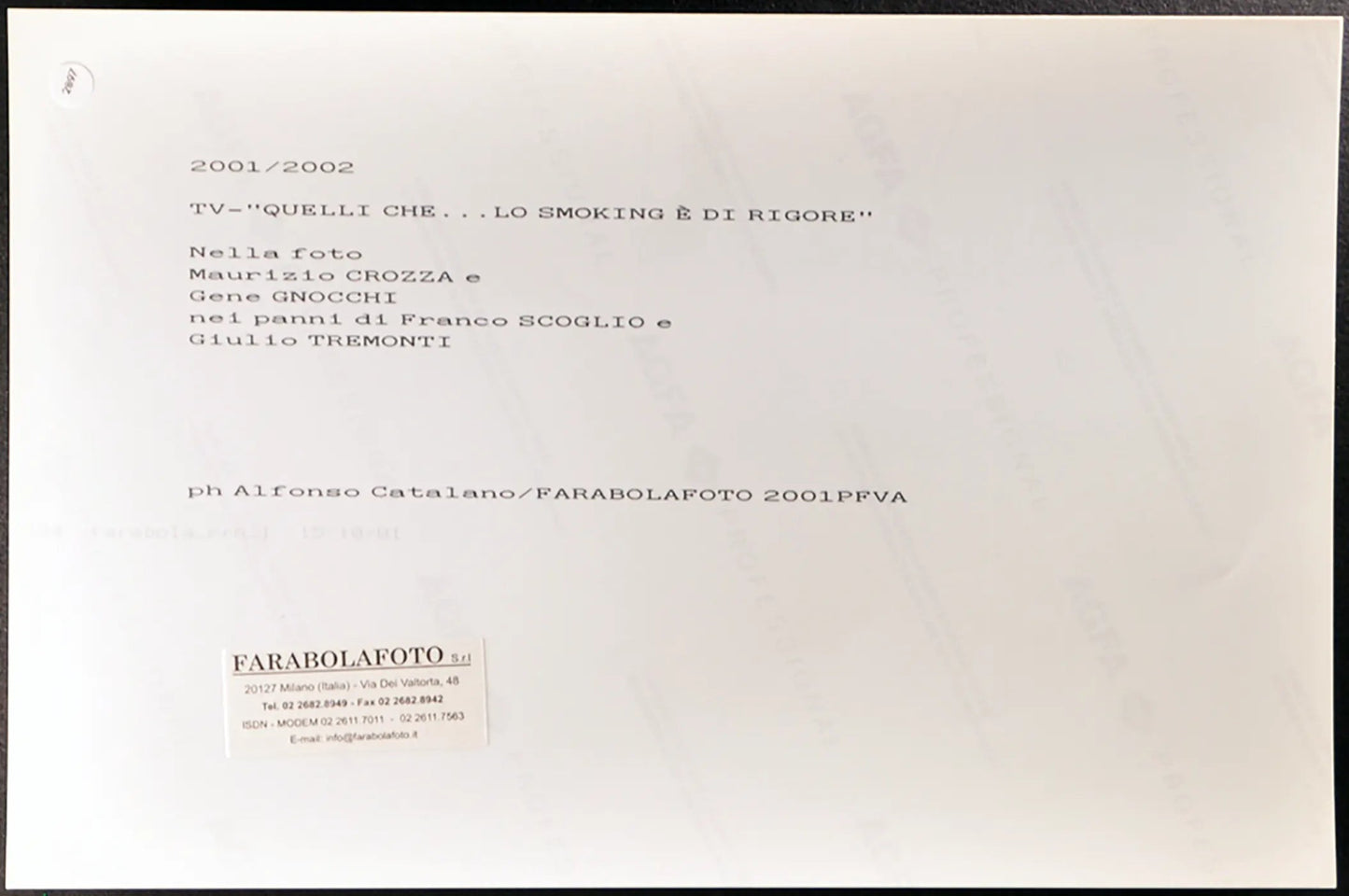 Crozza Gnocchi e Tremonti Quelli che... Ft 2897 - Stampa 20x30 cm - Farabola Stampa digitale