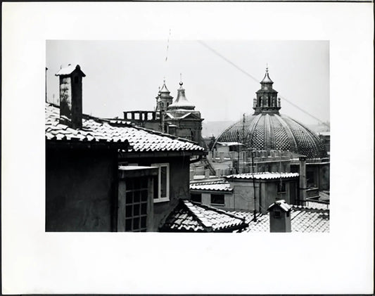 Cupola delle chiesa degli Artisti Roma anni 90 Ft 37717 - Stampa 24x30 cm - Farabola Stampa ai sali d'argento