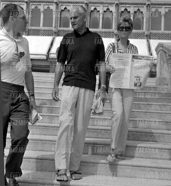 Dacia Maraini e Alberto Moravia, Festival di Venezia, 1967 - Farabola Immagine digitale