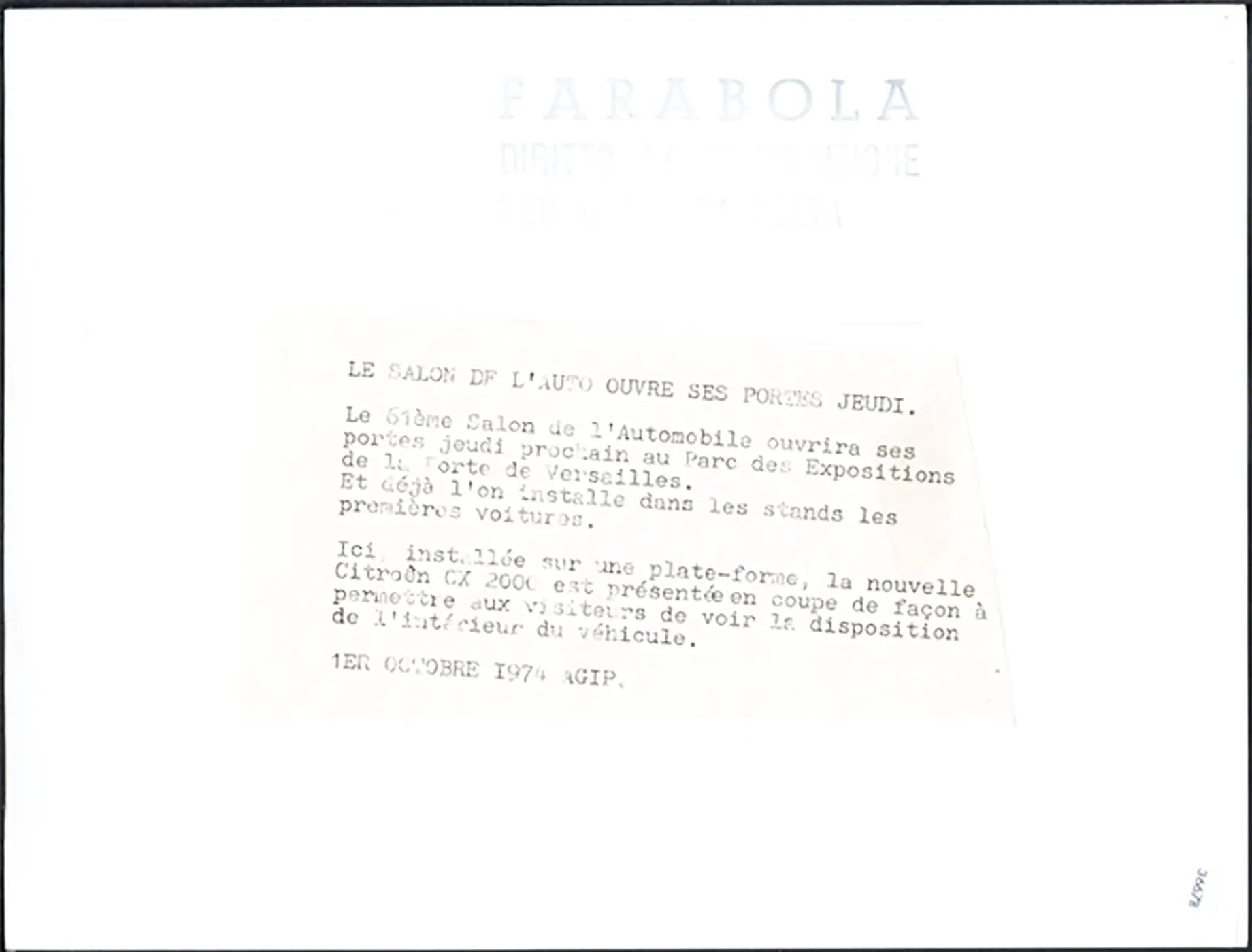 Daimler Double Salone Auto Parigi 1974 Ft 36678 - Stampa 24x18 cm - Farabola Stampa ai sali d'argento