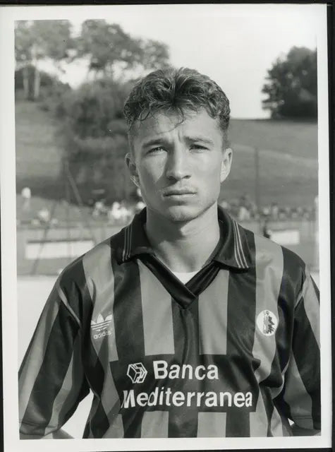 Dan Petrescu Foggia 1992 - 1993 Ft 4544 - Stampa 24x18 cm - Farabola Stampa ai sali d'argento