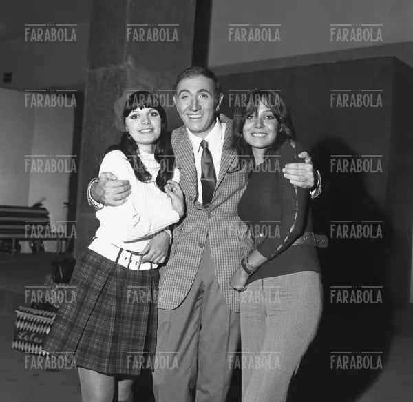 Daniela Ghibli, Pippo Baudo e Renata Lunati, Settevoci, 1968 - Farabola Immagine digitale