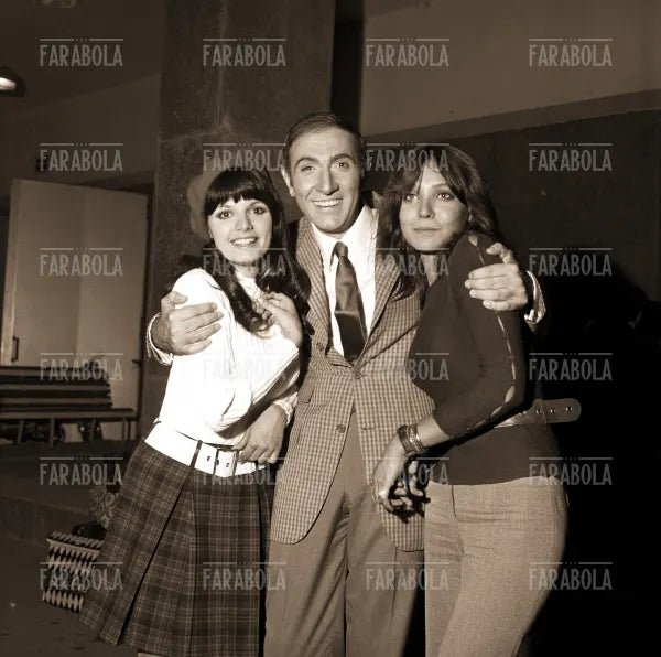Daniela Ghibli, Pippo Baudo e Renata Lunati, Settevoci, 1968 - Farabola Immagine digitale