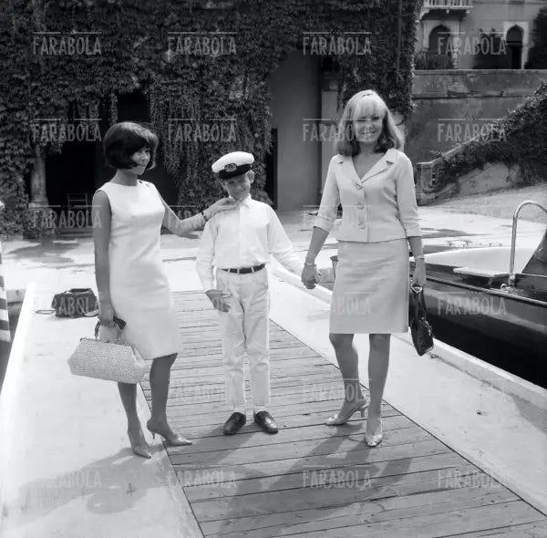 Dany Carrel e Dominique Wilms, Festival di Venezia, 1966 - Farabola Immagine digitale