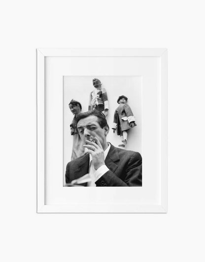 Dario Fo, 1958 — stampa fine art con cornice bianca