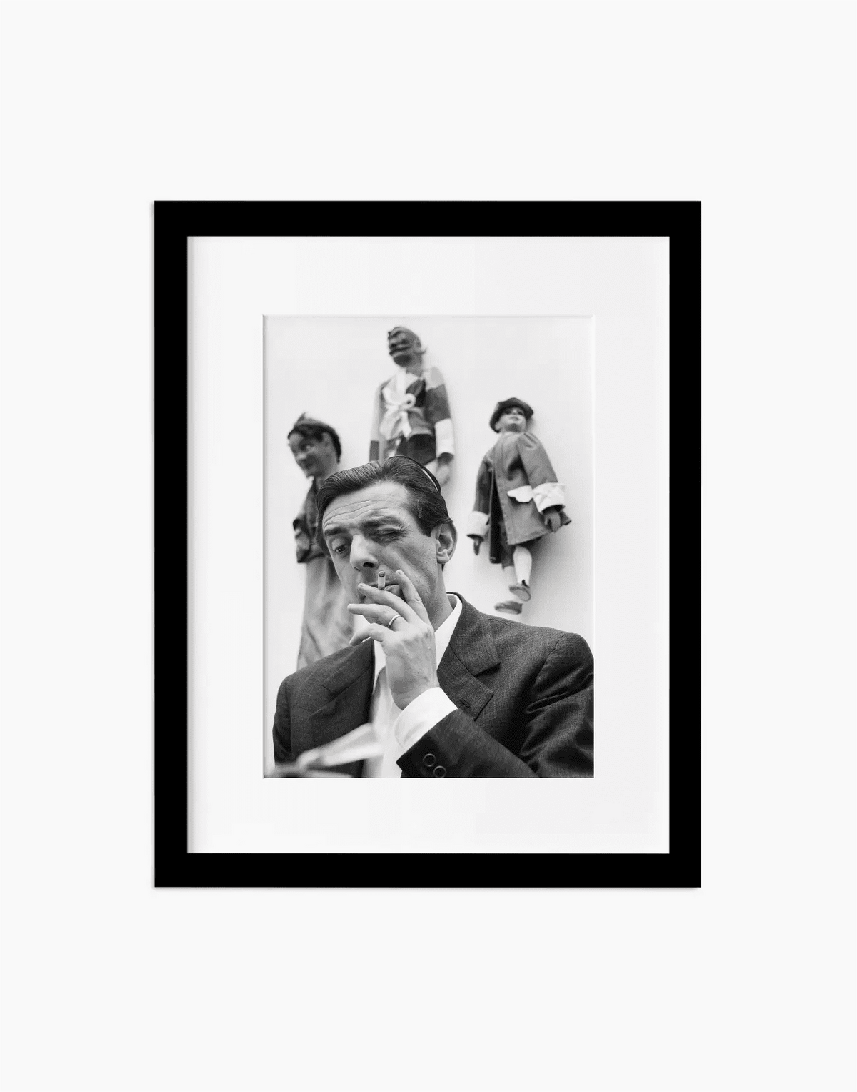 Dario Fo, 1958 — stampa fine art con cornice nera