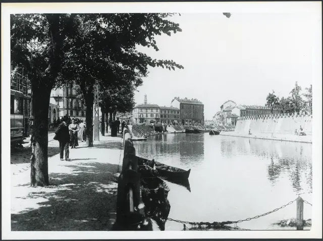 Darsena in Porta Ticinese Milano '900 Ft 3548 - Stampa 24x18 cm - Farabola Stampa ai sali d'argento