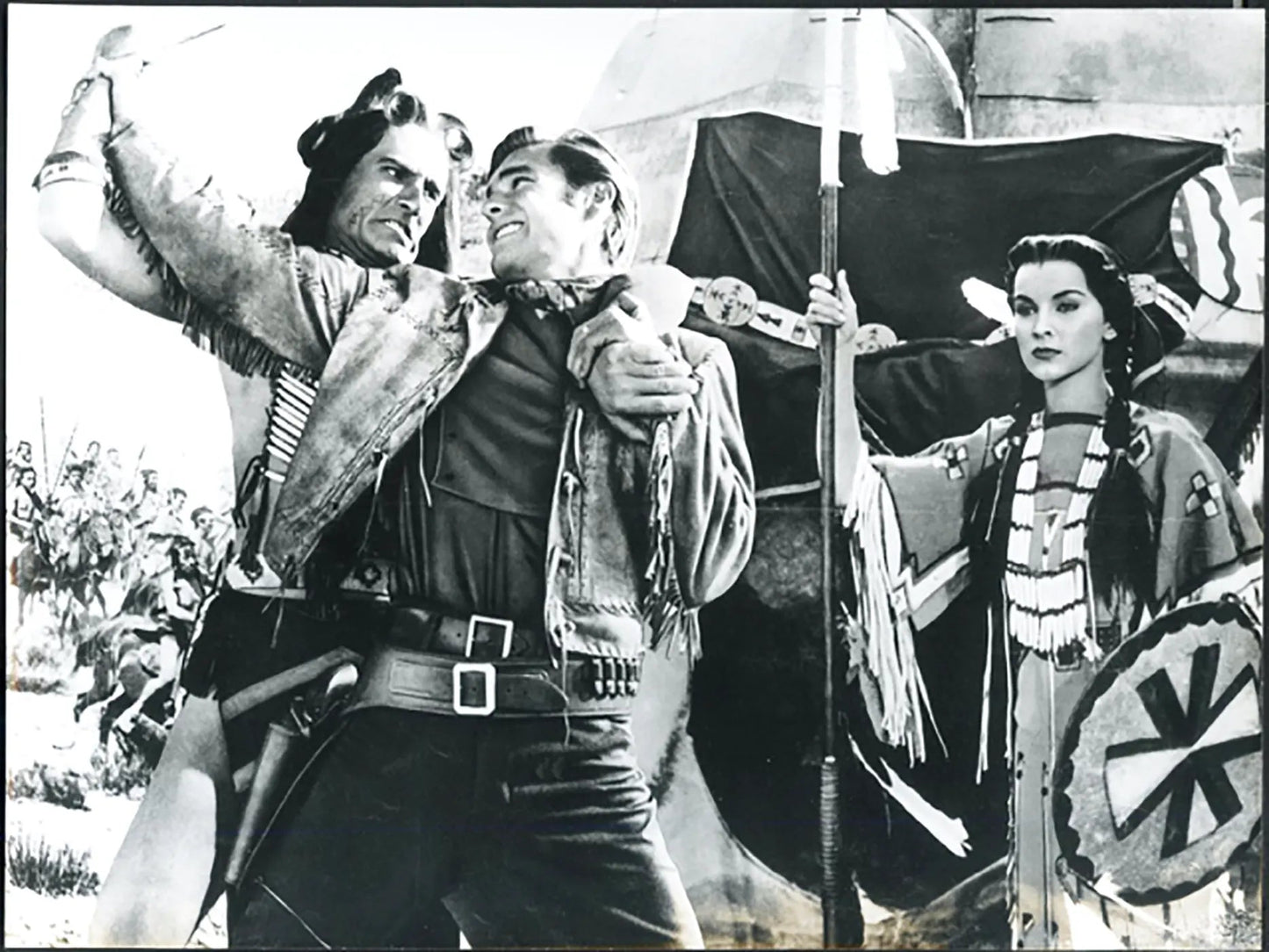 Debra Paget Film White Feather 1955 Ft 37076 - Stampa 20x30 cm - Farabola Stampa ai sali d'argento
