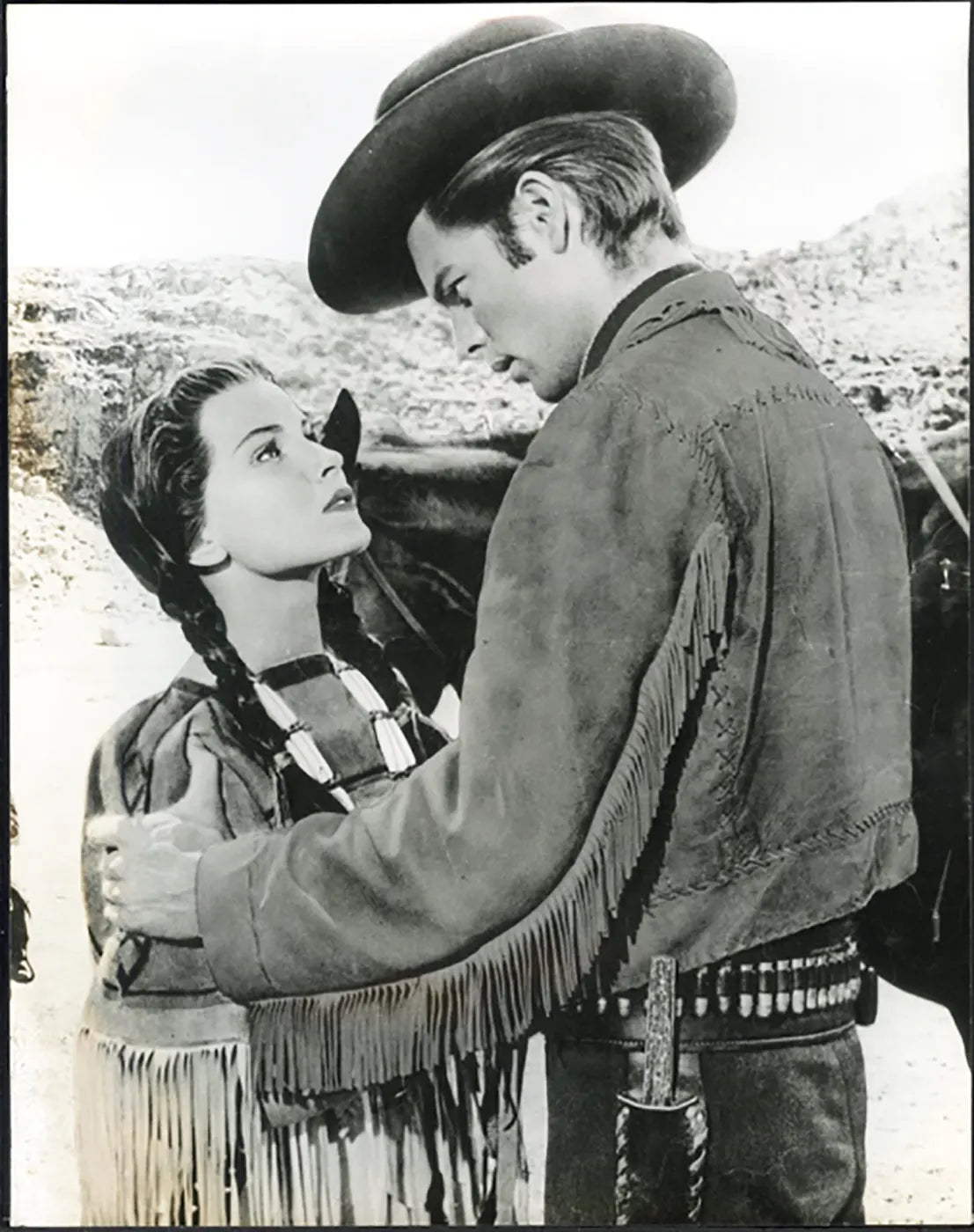 Debra Paget Film White Feather 1955 Ft 37077 - Stampa 20x30 cm - Farabola Stampa ai sali d'argento