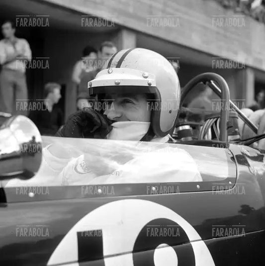Dennis Hulme su Brabham - Repco, Gp di Monza, 1967 - Farabola Immagine digitale