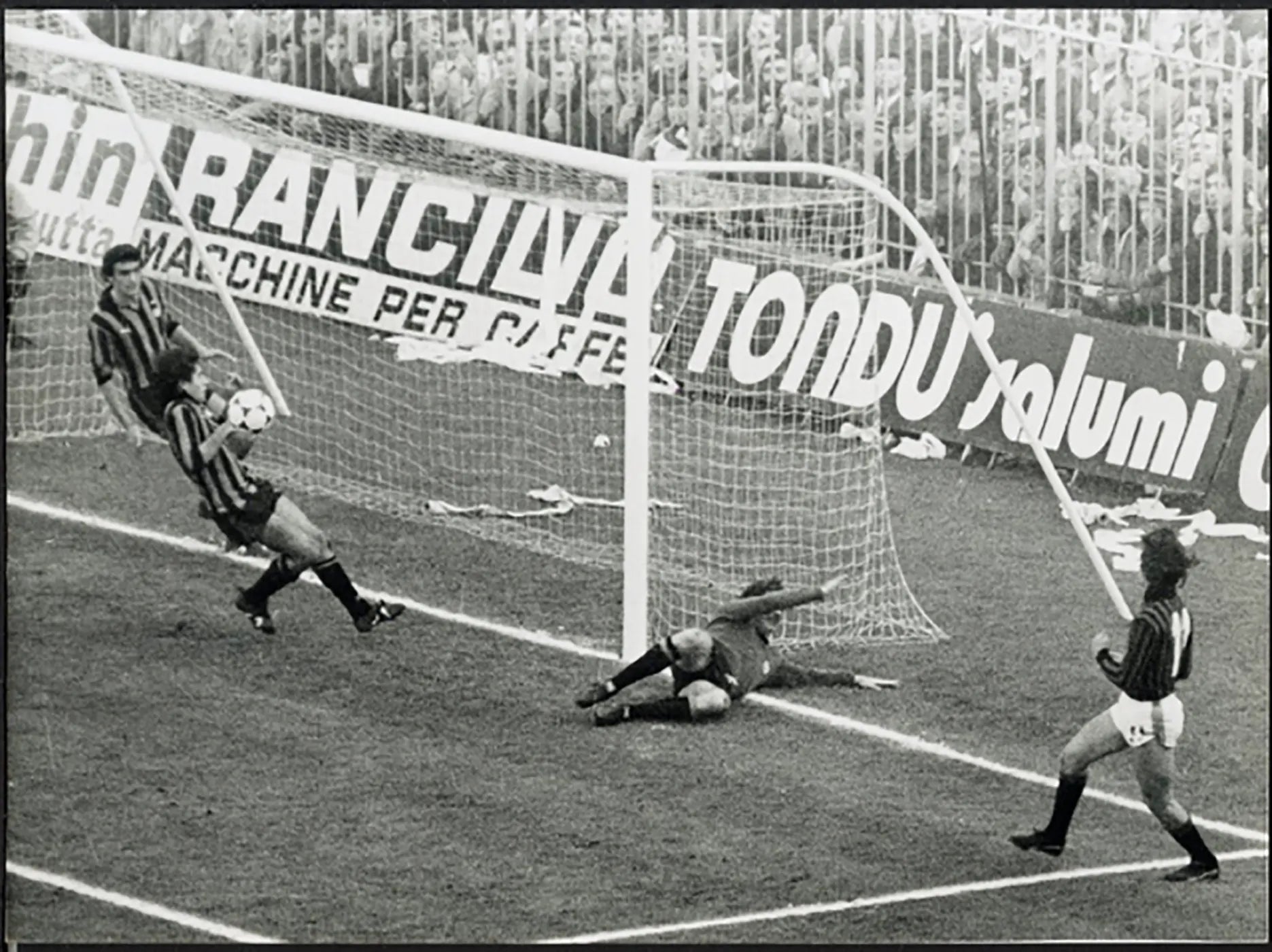 Derby di Milano Chiodi e Baresi 1978 Ft 5341 - Stampa 24x18 cm - Farabola Stampa ai sali d'argento