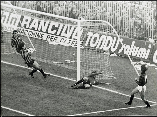 Derby di Milano Chiodi e Baresi 1978 Ft 5341 - Stampa 24x18 cm - Farabola Stampa ai sali d'argento