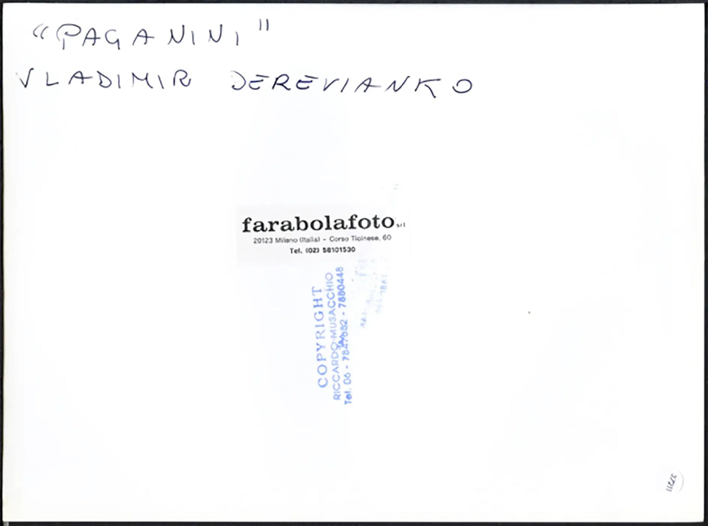 Derevianko in Paganini anni 90 Ft 37211 - Stampa 24x18 cm - Farabola Stampa ai sali d'argento