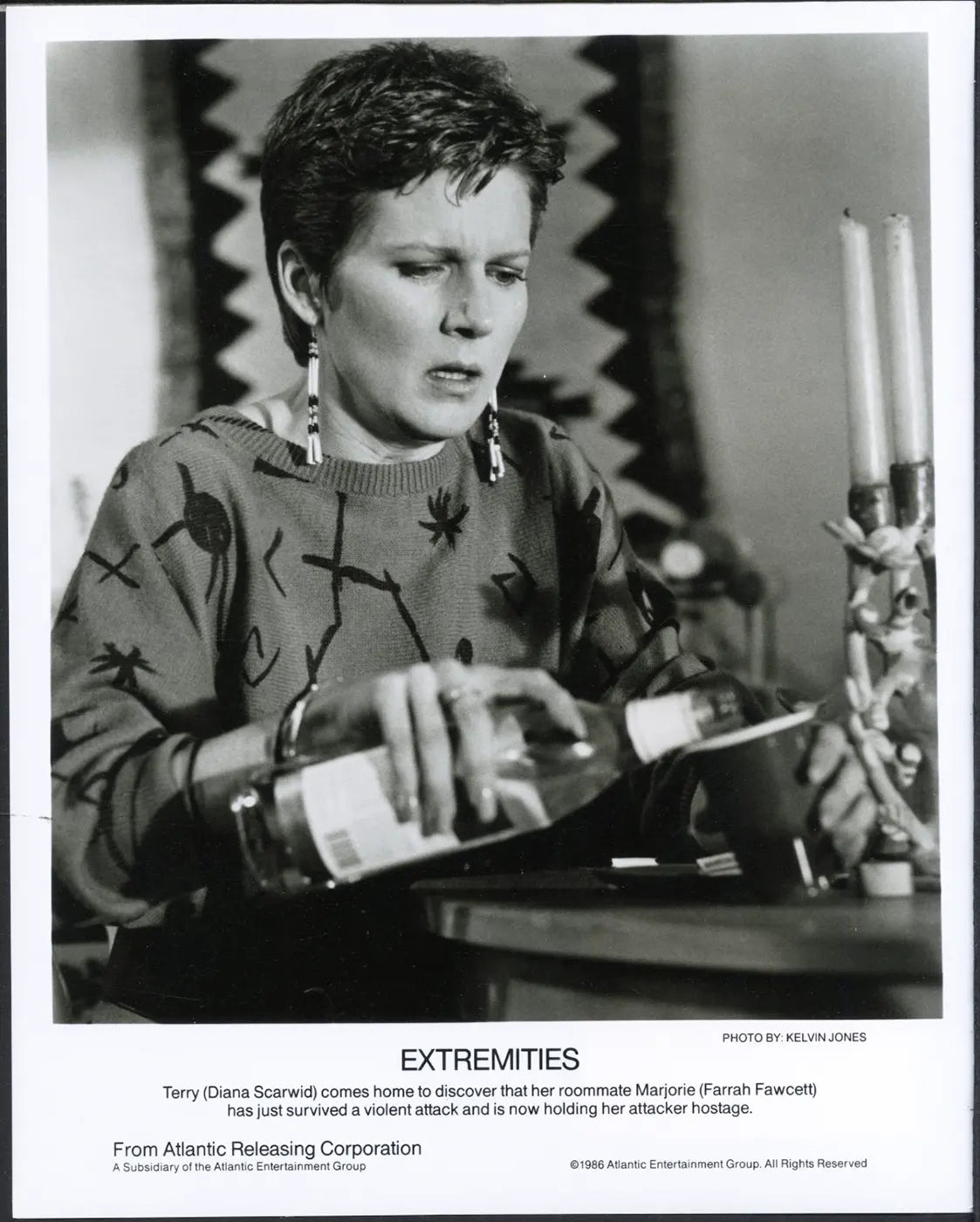 Diana Scarwid film Extremities 1986 Ft 37530 - Stampa 20x25 cm - Farabola Stampa ai sali d'argento