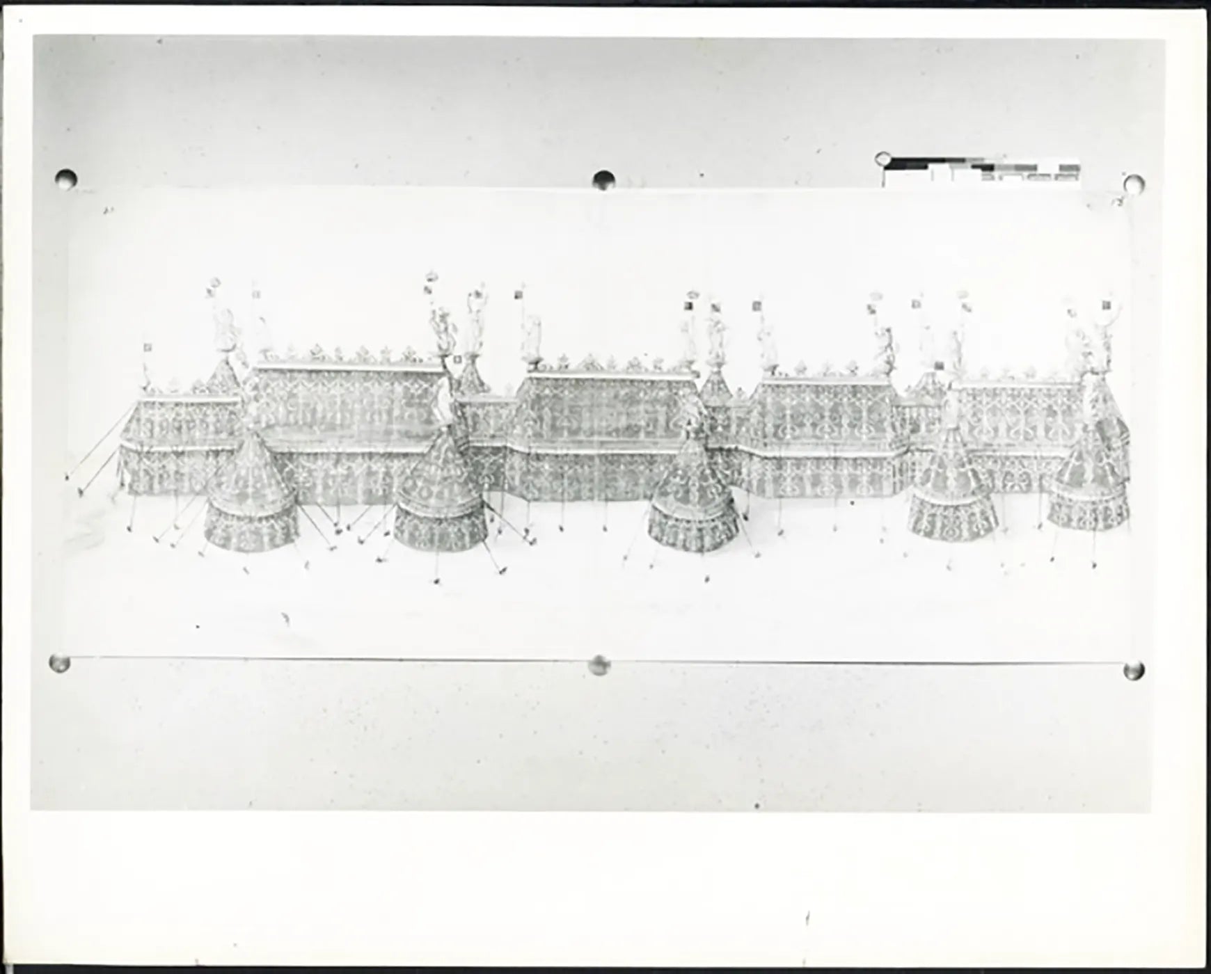 Disegno del Padiglione di Sutton Place Londra 1985 Ft 38027 - Stampa 20x25 cm - Farabola Stampa ai sali d'argento
