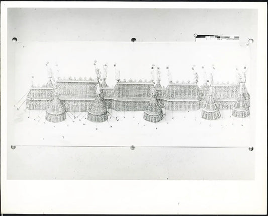 Disegno del Padiglione di Sutton Place Londra 1985 Ft 38027 - Stampa 20x25 cm - Farabola Stampa ai sali d'argento