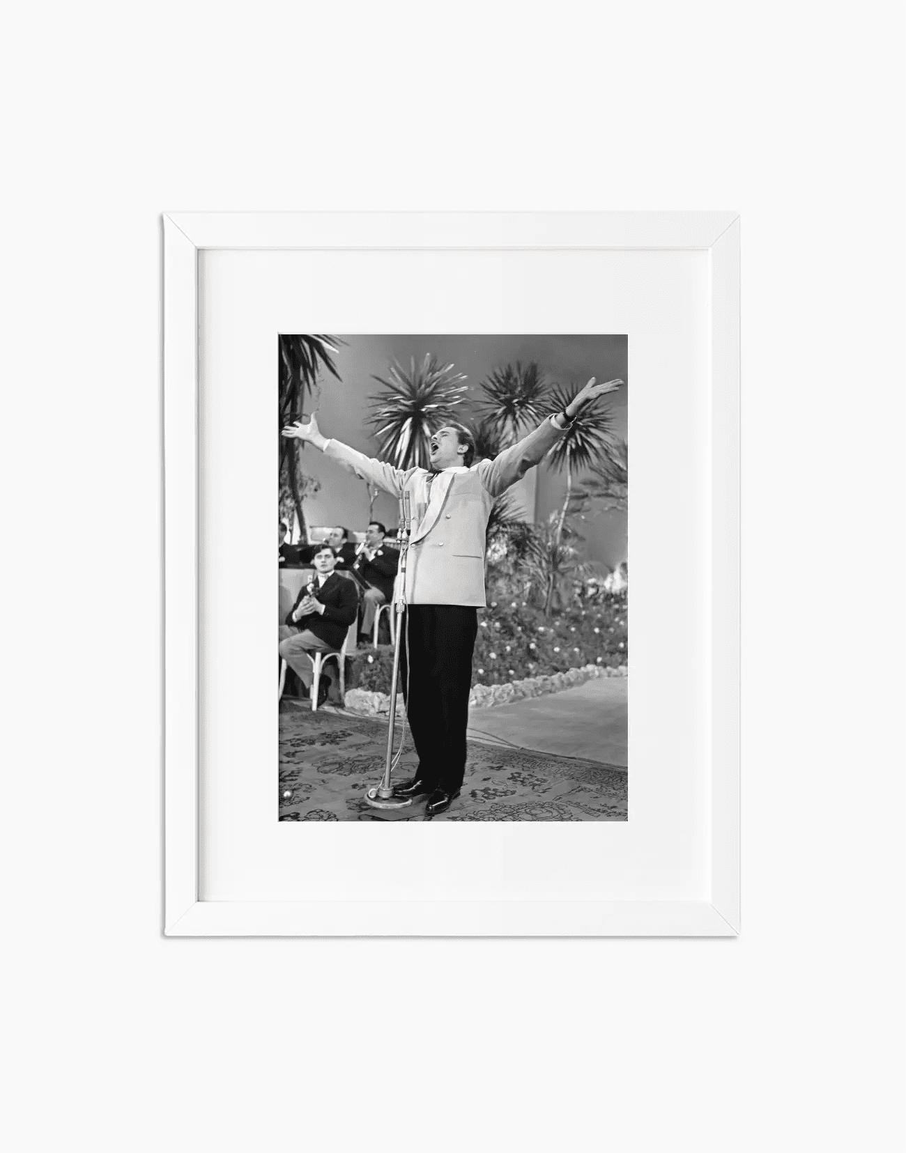 Domenico Modugno canta Volare, Sanremo 1958 - Farabola WhiteWall App Product