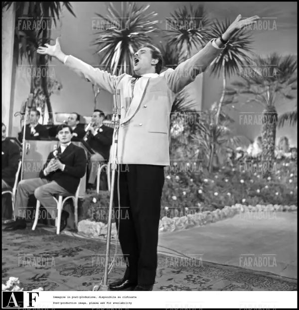 Domenico Modugno, Festival di Sanremo, 1958 - Farabola Immagine digitale