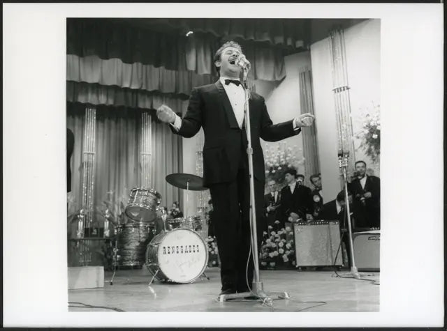 Domenico Modugno Sanremo 1966 Ft 35816 - Stampa 24x18 cm - Farabola Stampa ai sali d'argento (anni 90)